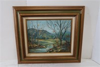 Framed Painting on Canvas signed Joyce Blakely