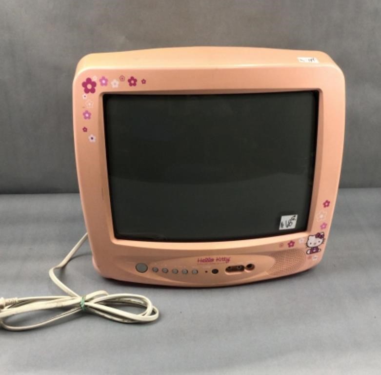 Hello Kitty Pink 13" Vintage CRT Retro TV/DVD