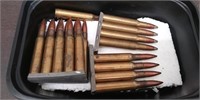 Military Ammo DEN 42 1941-45. 19 Rounds 30-06