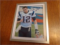 Framed Tom Brady 8 x 10 Signed w/COA