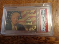 President Playing Card Donald J Trump Gold Foil