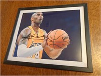 Framed Kobe Bryant 8 x 10 Signed w/COA