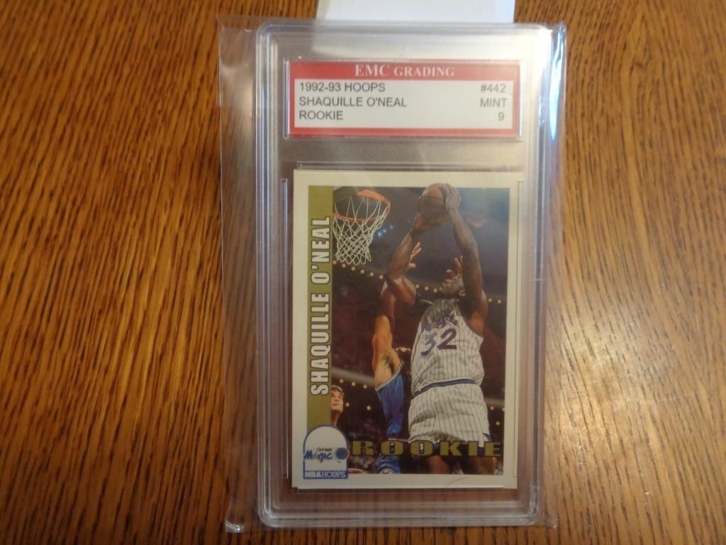 1992-93 Hoops #442 Shaquille O'Neal "Rookie" Card