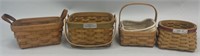 4 Small Baskets - Tea, Tarragon, Hostess & Woven
