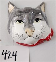 Cat String/Scissor Holder Wall Plaque