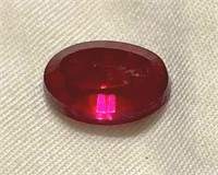 Natural 7.67 Ct Ruby Gemstone - Excellent Oval Cut