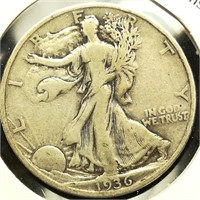 1936 S Walking Liberty 50c