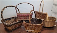 5 Vintage Baskets