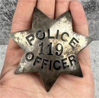 Oakland California Sterling Silver Police Badge