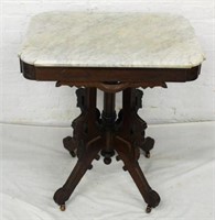 Marble Top Table with Carvings