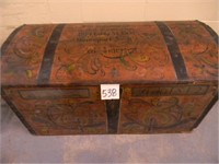 Dated 1812 Towle Painted Immigrants Trunk -