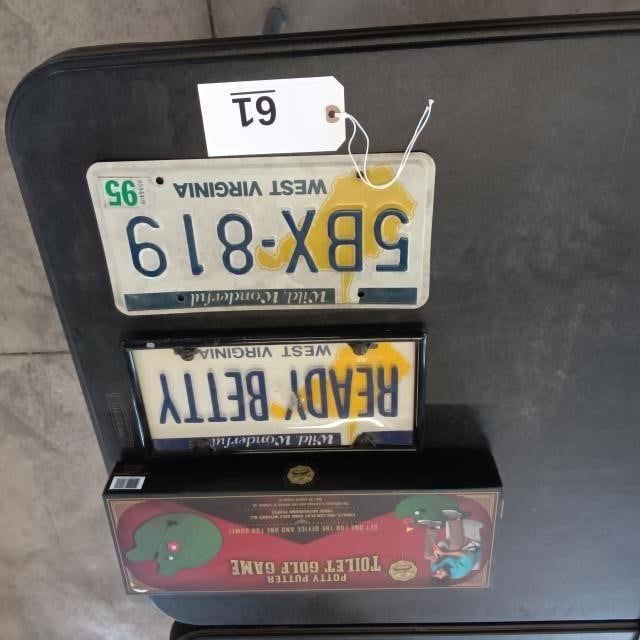 WV License Plates & Mini Golf Game