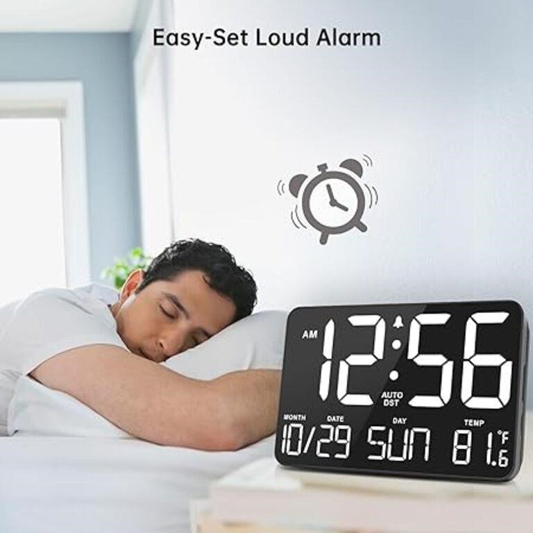 Display Digital Wall Clock with Date Day of Week