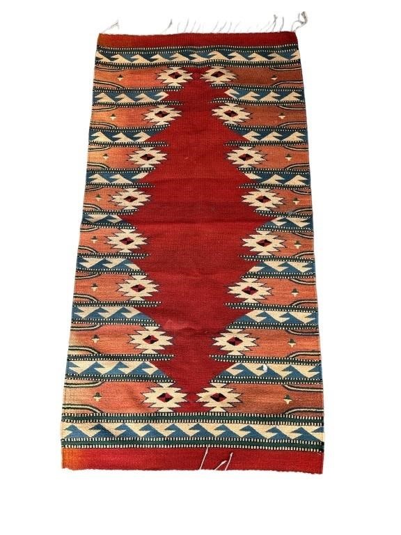 Vintage Native American style runner/ rug