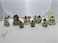 9 Polar Playmates Penguin Statues