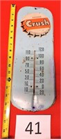 Orange Crush Metal Thermometer