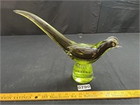 Large Art Glass Bird