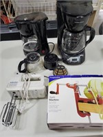 Black & Decker 12 cup coffee maker, Walmart 5 cup