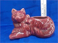 Mid Century pottery cat planter
