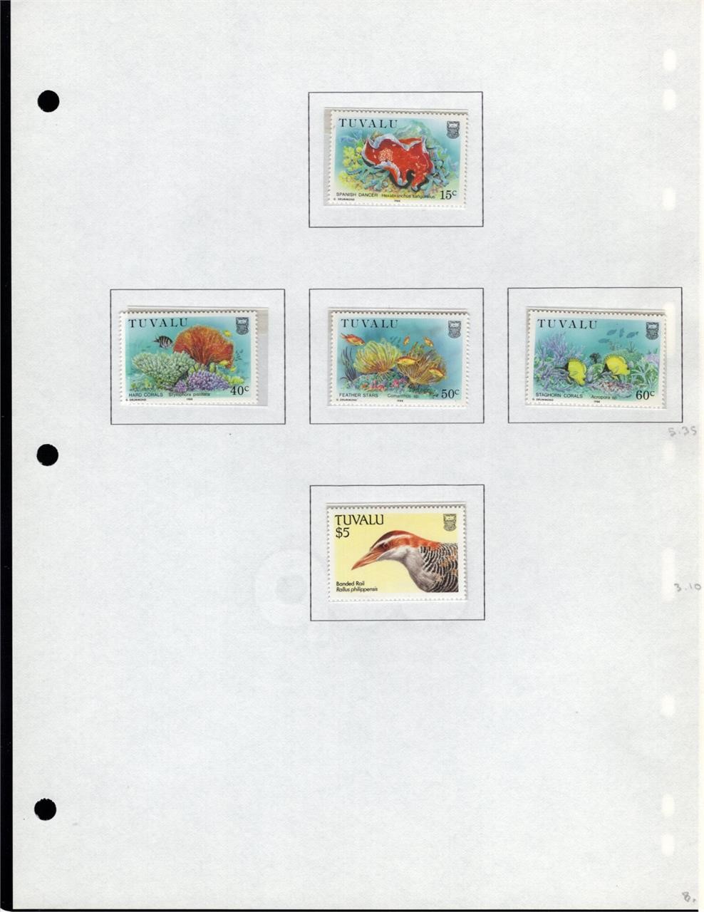 TUVALU COLLECTION - MINT NH - SCV: $237.00