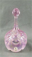 Fenton Glass Pink Opalescent 6" Bell