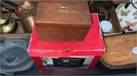 2 wooden jewelry boxes