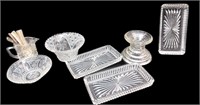 Mid-Cent. Glass, 3 Butter Dishes