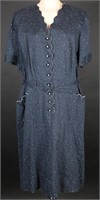 1940's Shirtwaist Polka Dot Dress