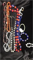 Vintage Necklaces Agathe, Turquoise, Glass