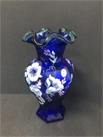 Fenton 75th Yr Celebration Painted Vase