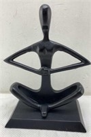 12in Zen Yoga metal statue made in India