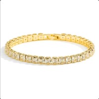 Cubic Zirconia Women's Tennis Bracelet Sterling Si