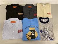 6 Beer Advertising Shirts Size XL