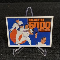 HOF NOLAN RYAN 5000TH STRIKEOUT CARD