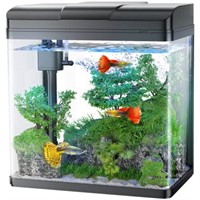 PONDON 5 Gallon Fish Tank, Glass Aquarium with