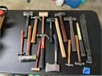 Assorted hammers