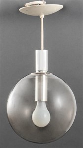 Gaetano Sciolari Style Modern Chrome Glass Pendant