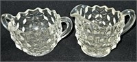 Fostoria Cream & Sugar Set