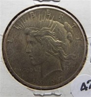 1927 Peace Silver Dollar