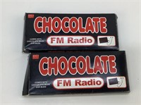 2 Vintage novelty chocolate FM radios