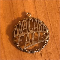 14K Gold Niagara Falls Pendant