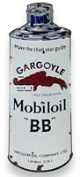 Vintage Mobiloil Gargoyle BB Enamel Sign