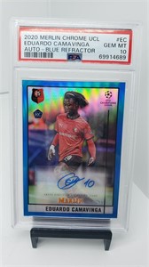 PSA 10 Eduardo Camavinga rookie autograph #d /75