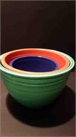 3 FIESTAWARE MIXING BOWLS