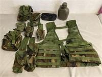 Military Vest, Pouches & Canteen