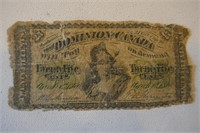 Dominion of Canada Twenty Five Cent Note