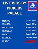 STORE HOURS TO PICKUP