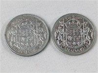 1947 CAD 50 CENT COINS