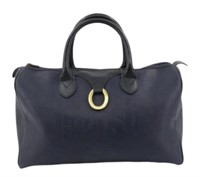 Christian Dior Navy Boston Bag