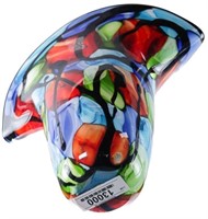 Art Glass Vase -Multi Colour 16" Centerpiece